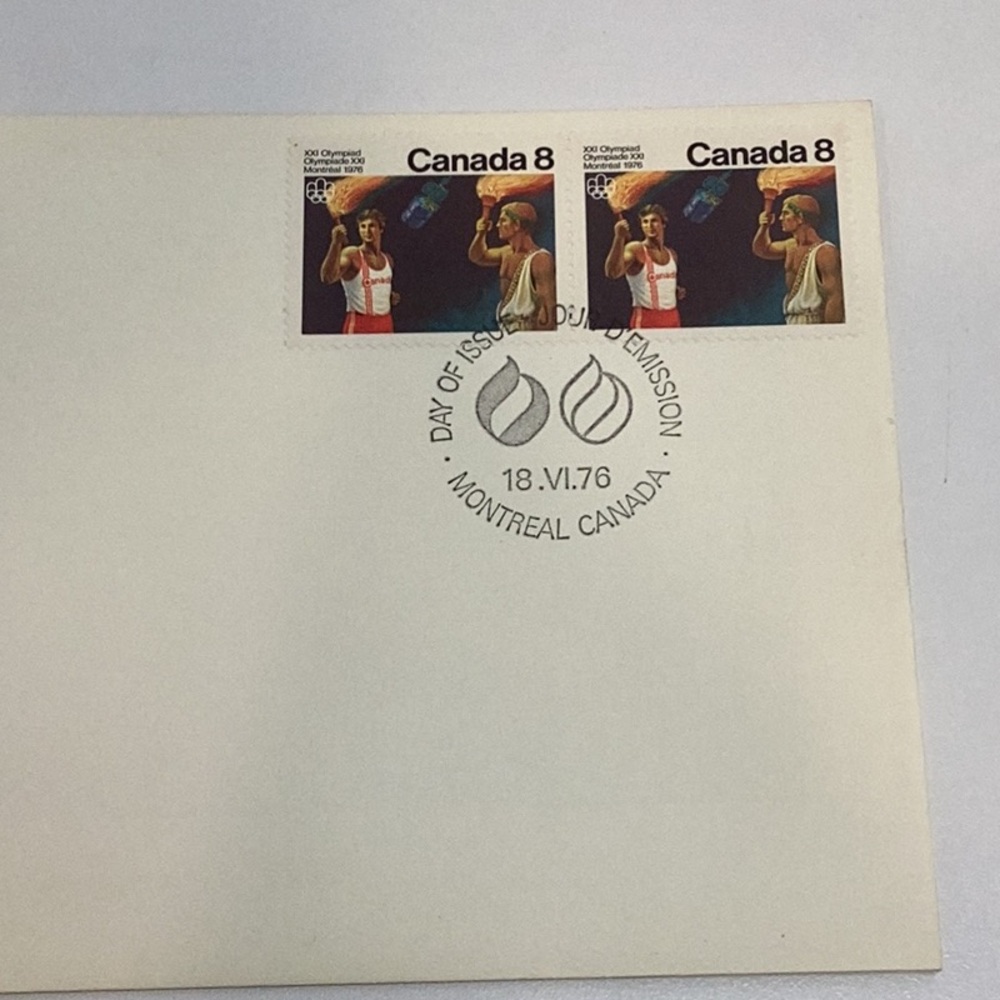 🌺 Vintage Canadian Olympic Stamps Collection 1976 - Picture 9 of 9